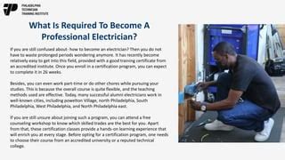 vocational education in west powelton|Things To Know Before Opting For Electrician Course .